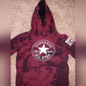 Boys 6 Converse All Star Red Hoodie.
